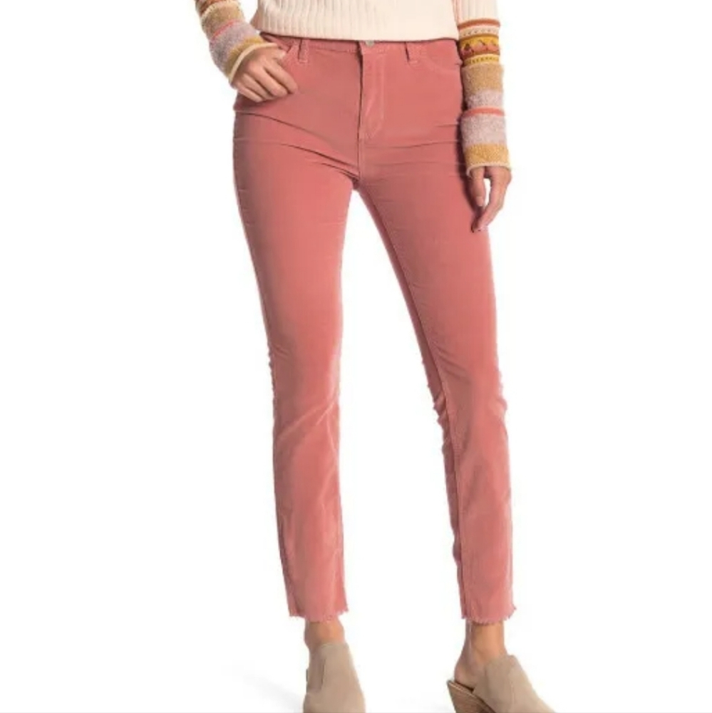 We The Free Pants Corduroy Skinny High Waist Modern Mauve Size 29
